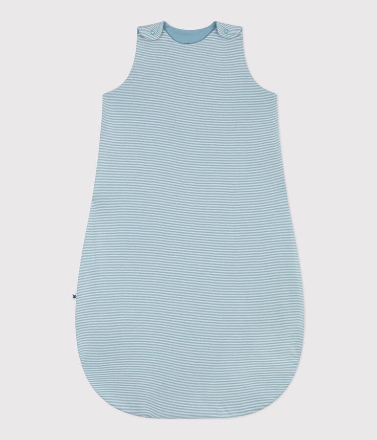 Sacco nanna in cotone a righe TOG 0,5 neonato verde/bianco