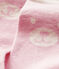 Calzini alti bebè rosa MINOIS/bianco MARSHMALLOW