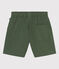 Shorts in twill di cotone e lino bambino verde CROCO