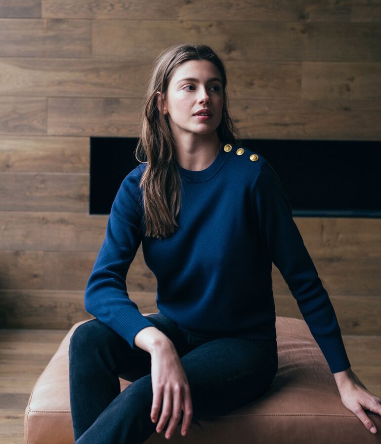 Pull donna blu SMOKING