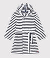 Accappatoio bambino unisex in spugna motivo a righe