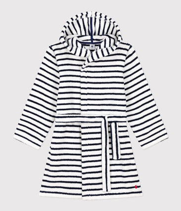 Accappatoio bambino unisex in spugna motivo a righe