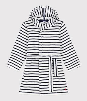 Accappatoio bambino unisex in spugna motivo a righe - 2