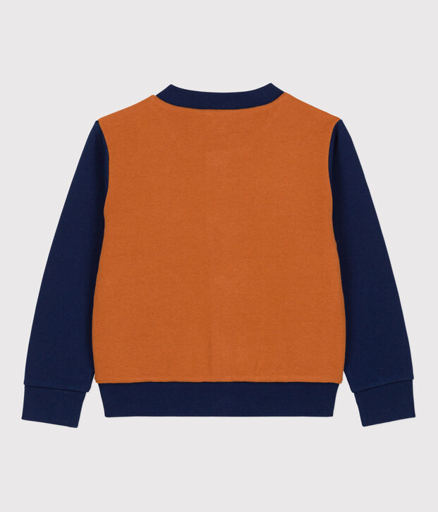Teddy in tessuto felpato bambina / bambino marrone/blu