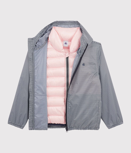 Giacca a vento 3 in 1 riciclato bambino rosa MINOIS