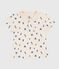 Polo a maniche corte in cotone con barchette stampate neonato blu AVALANCHE/bianco PERSE