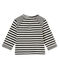 tee-shirtrigata per bebé maschio nero CITY/bianco MARSHMALLOW