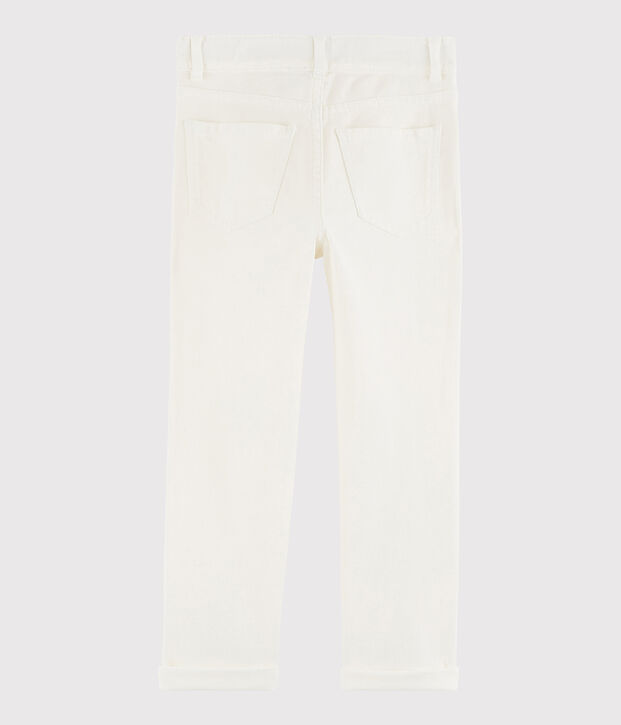 Pantaloni in serge bambino bianco