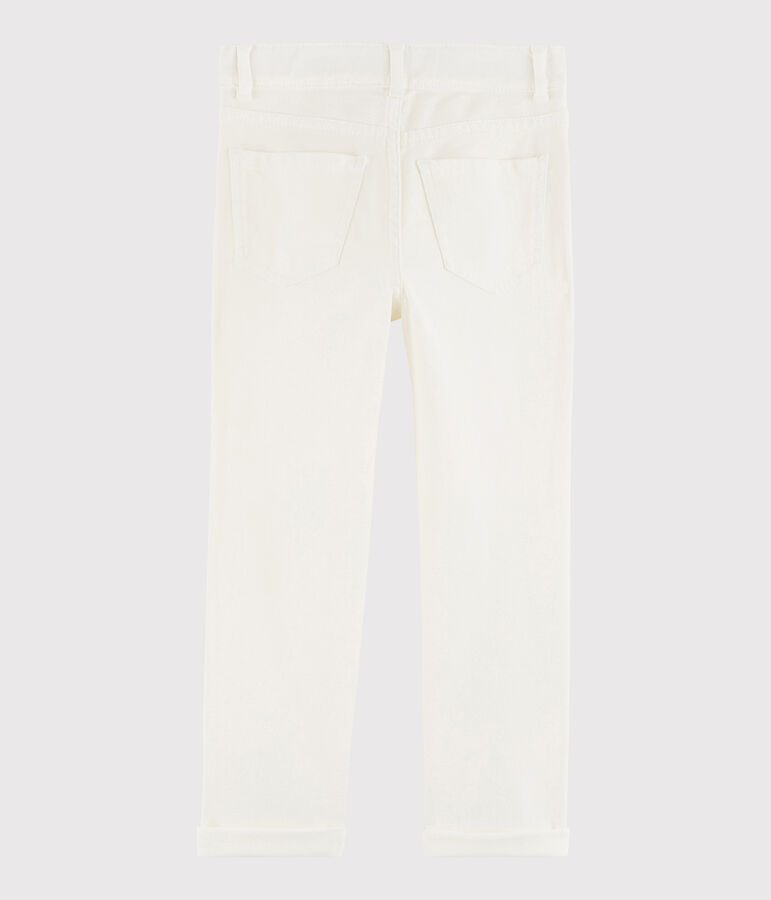 Pantaloni in serge bambino bianco