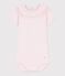Body con colletto in cotone tinta unita neonata rosa BARELY