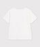 T-shirt stampata a maniche corte per bambini bianco