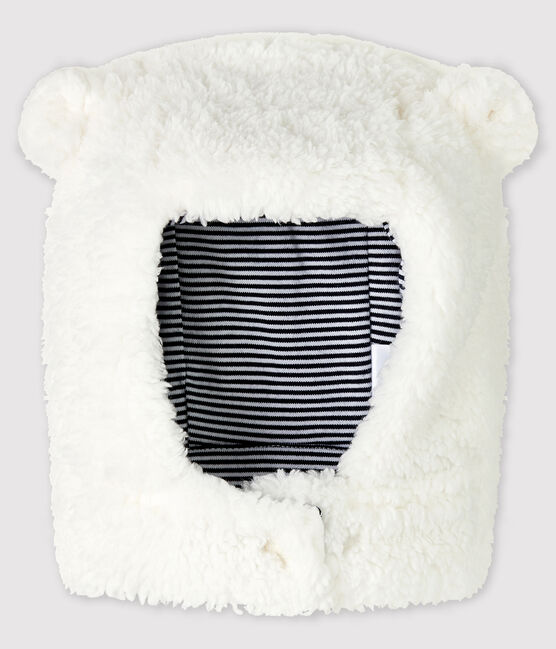 Cappello in sherpa bebè femmina/maschio bianco MARSHMALLOW