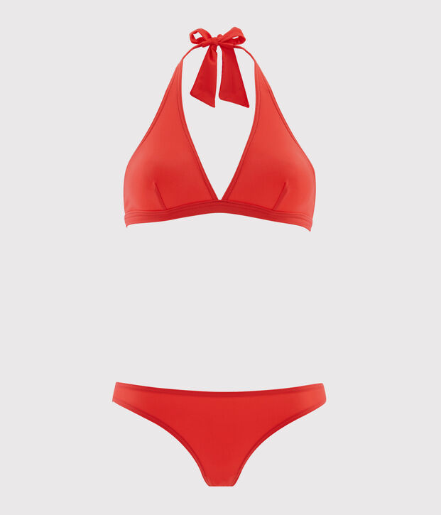 Costume due pezzi donna rosa