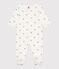 Pigiama in cotone con rane neonato bianco MARSHMALLOW/bianco MULTICO
