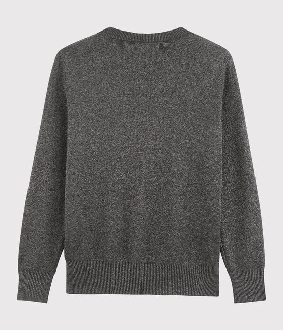 Pull luccicante in cotone Donna. nero CITY/grigio ARGENT