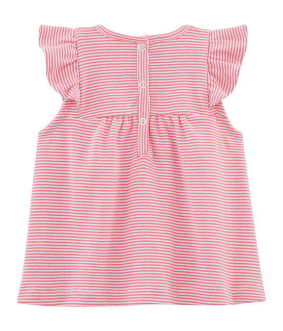 Blusa a righe bebè femmina rosa JOUE/bianco ECUME