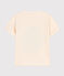T-shirt bambino a maniche corte con floccaggio ecru AVALANCHE