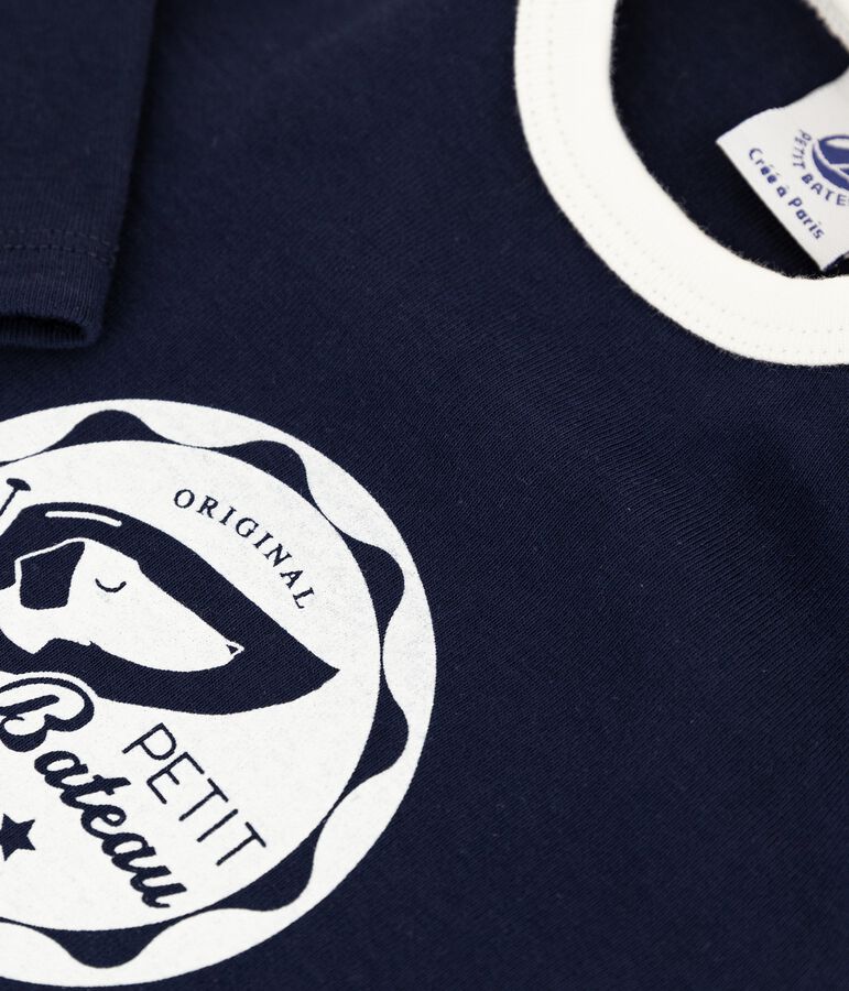 T-shirt beb&egrave; maschio blu