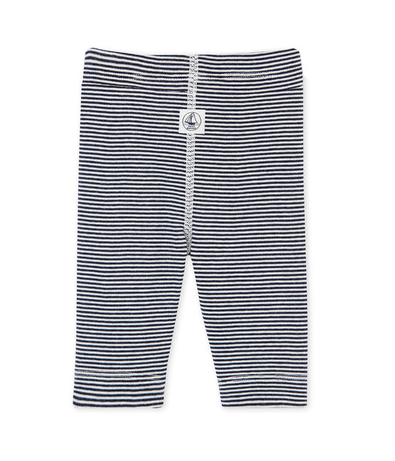 Legging millerighe per bebé unisex blu SMOKING/bianco LAIT