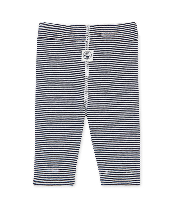 Legging millerighe per beb&eacute; unisex blu/bianco