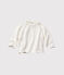 Cardigan bebé in lana e cotone bianco LAIT