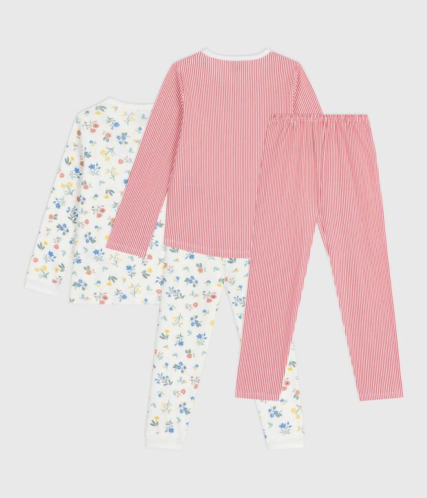 Set di pigiami in cotone fantasia bambino multicolore