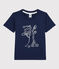 T-shirt  maniche corte in cotone bambino blu MEDIEVAL