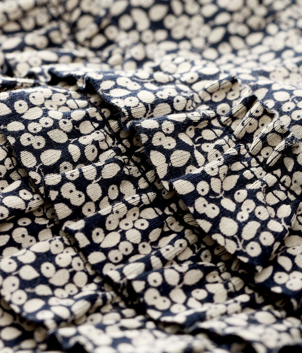 Leggins stampati beb&egrave; femmina blu/bianco