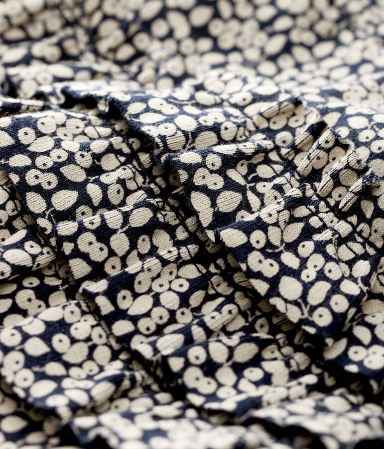 Leggins stampati beb&egrave; femmina blu/bianco