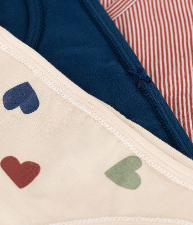 Confezione da 3 slip di cotone donna multicolore