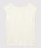 T-shirt in lino tinta unita Donna bianco MARSHMALLOW