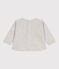 Felpa in cotone tinta unita neonato grigio BELUGA CHINE