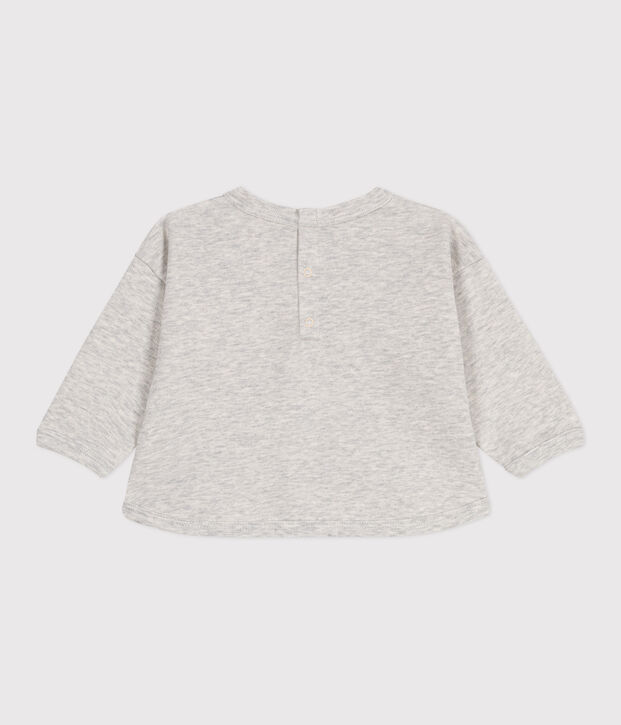 Felpa in cotone tinta unita neonato BELUGA CHINE