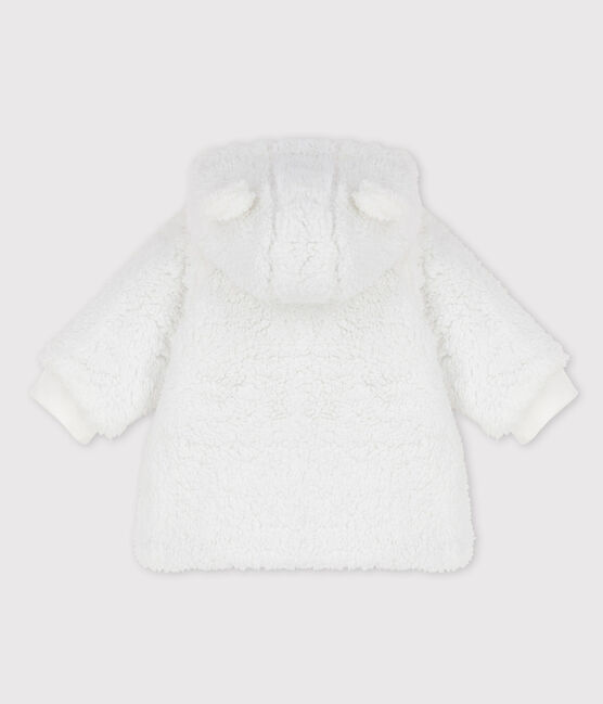 Cappotto  in sherpa dolce bebè. bianco MARSHMALLOW