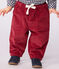 Pantaloni in velluto tinta unita neonato AMARANTE