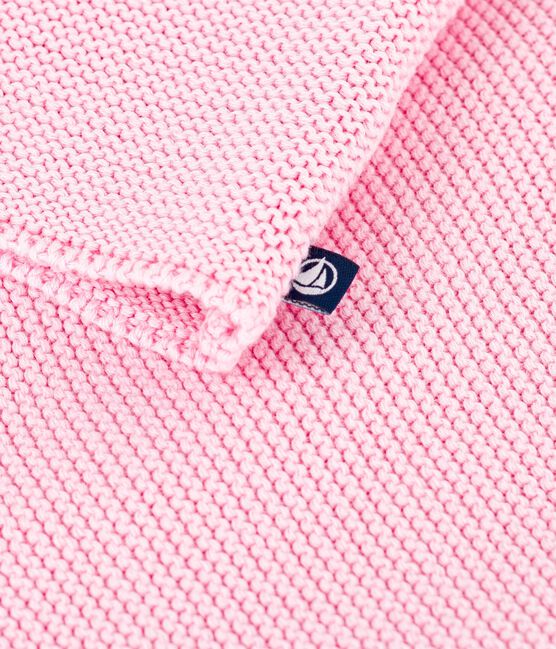 Cardigan in maglia di cotone a punto legaccio neonato rosa MARQUISE