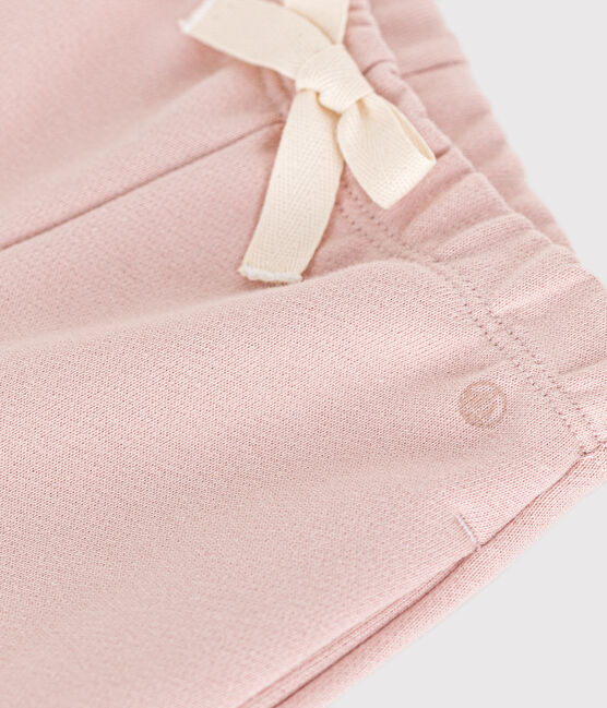 Pantaloni in tessuto felpato per bebè rosa SALINE