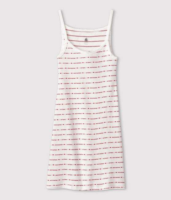 Abito con spalline Donna bianco MARSHMALLOW/rosso TERKUIT