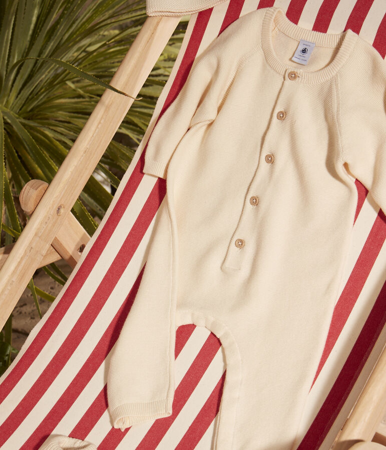 Tutina lunga beb&egrave; in maglina beb&egrave; ecru AVALANCHE