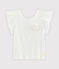 T-shirt bambina bianco MARSHMALLOW
