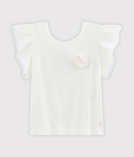 T-shirt bambina bianco MARSHMALLOW