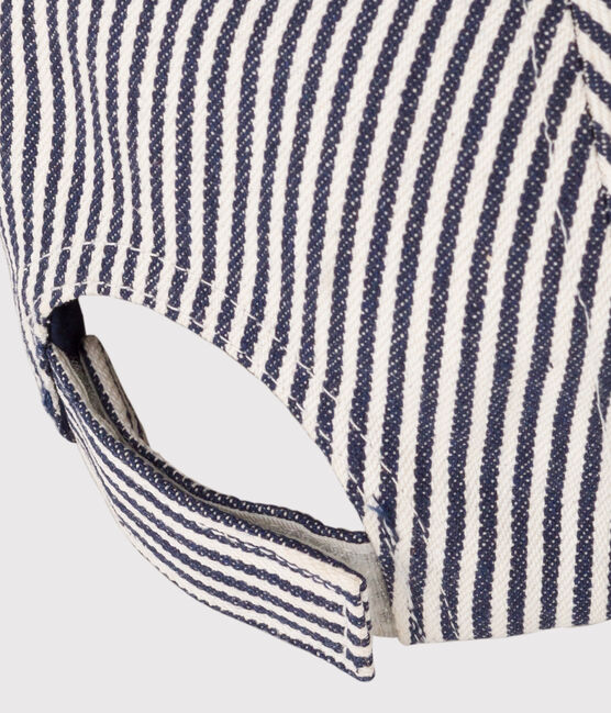 Cappellino Petit Bateau Family bambino misto  blu MEDIEVAL/bianco MARSHMALLOW