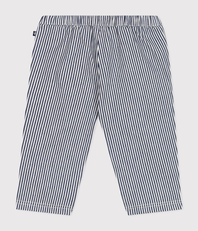 Pantaloni in tela neonato blu MEDIEVAL/bianco MARSHMALLOW