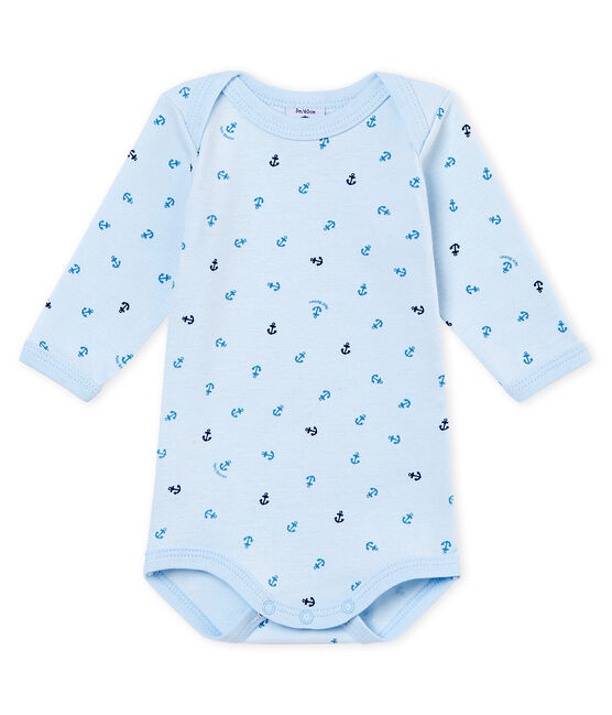 Body a maniche lunghe per bebé maschio blu FRAICHEUR/blu ALASKA