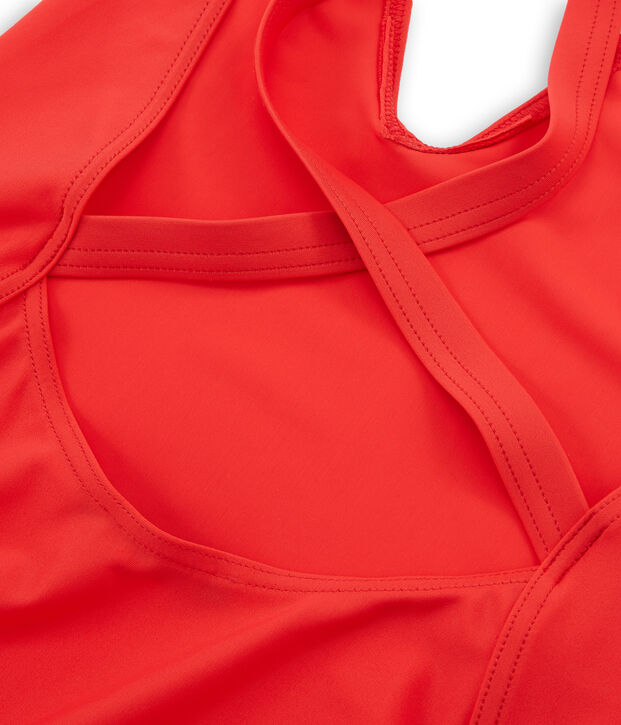 Costume intero donna incrociato sulla schiena rosa