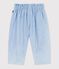 Pantaloni in chambray neonata blu