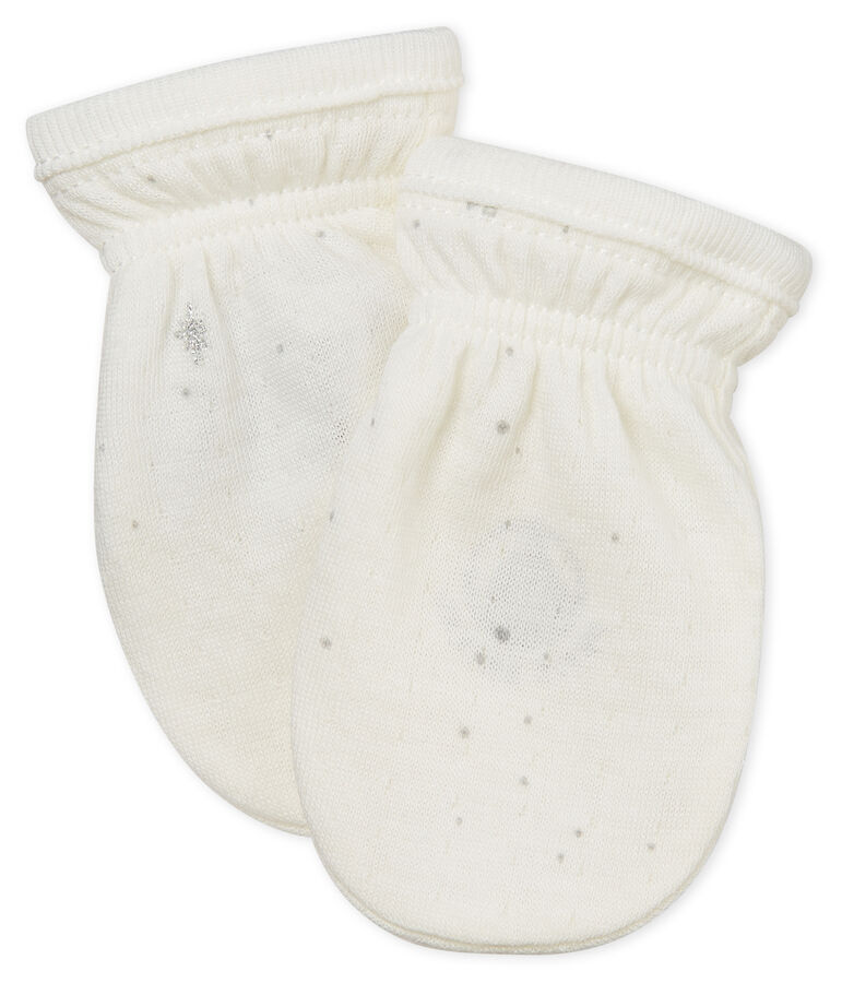 Muffole anti unghiate beb&egrave; unisex bianco/multicolore