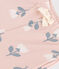 Pantaloni bebè felpati fantasia  rosa SALINE/bianco MULTICO