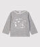 T-shirt a manica lunga bebè maschio a righe grigio SUBWAY CHINE