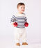 Maglione in stile marinaro in misto lana e cotone a righe neonato blu MARSHMALLOW/ SOIR